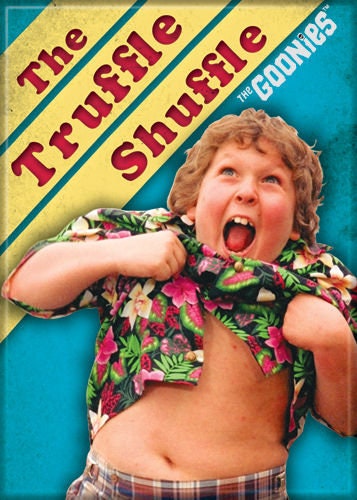 THE GOONIES Truffle Shuffle Magnet for Refrigerators and Lockers Steven Spielberg Movie