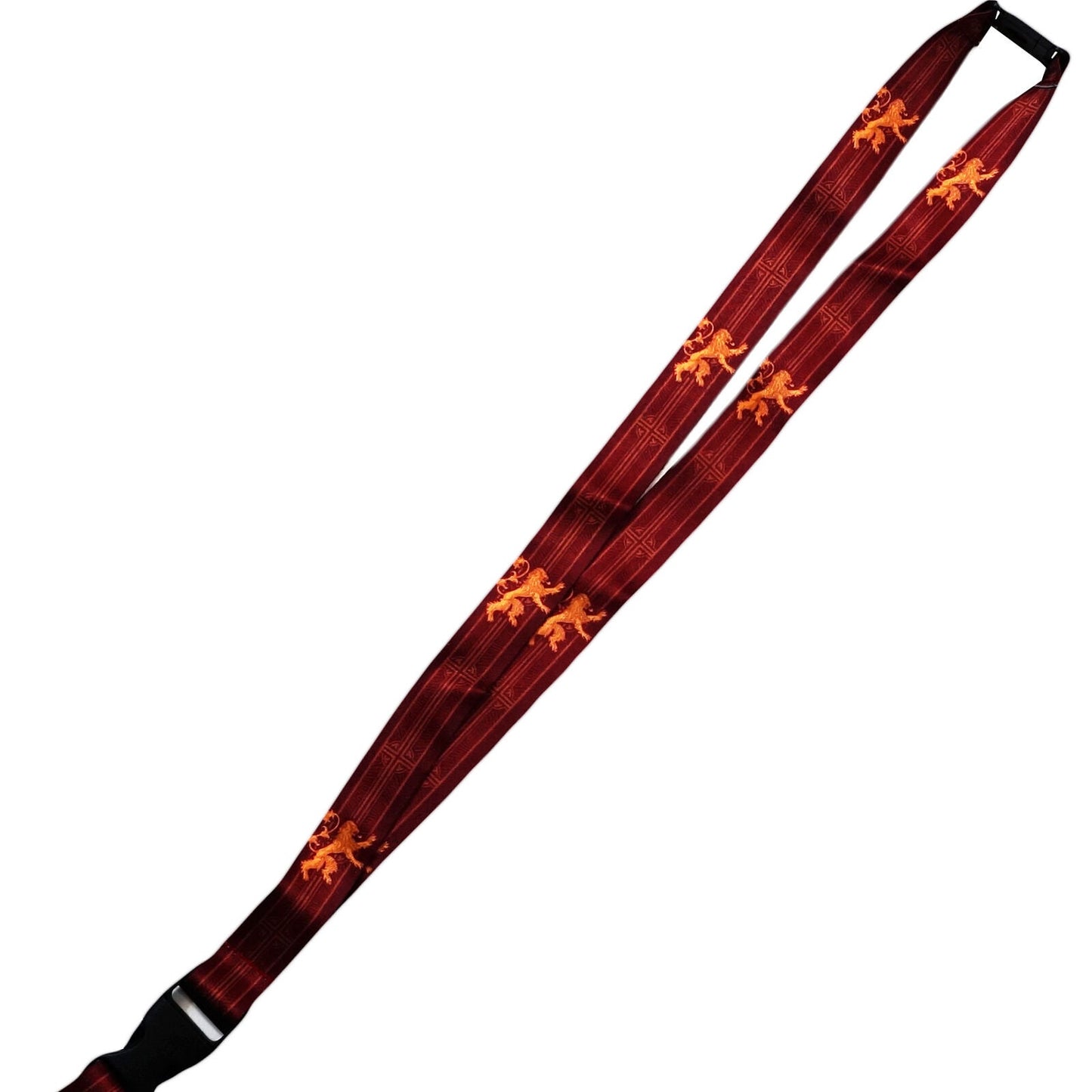 GAME Of THRONES House Lannister Lanyard with Rubber Charm, Buckle, and ID Holder - Hard To Find!