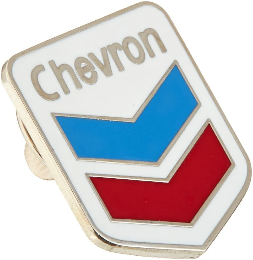 CHEVRON Gas Station Logo Lapel Pin - Enamel Pin for Backpack Tie Shirt Trading Button Pinback