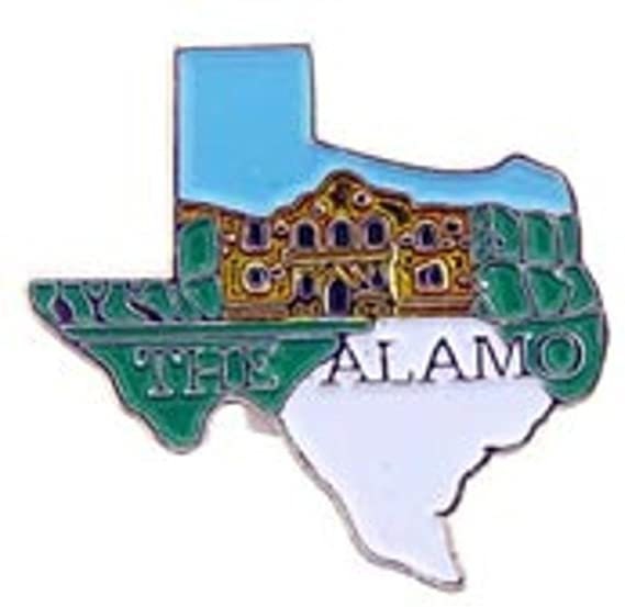 TEXAS ALAMO San Antonio Lapel Pin - Enamel Pin for Backpack Tie Shirt Trading Button Pinback