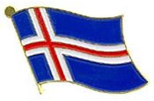 ICELAND World National Flag Lapel Pin - Enamel Pin for Backpack Tie Shirt Trading Button Pinback Craft Supply