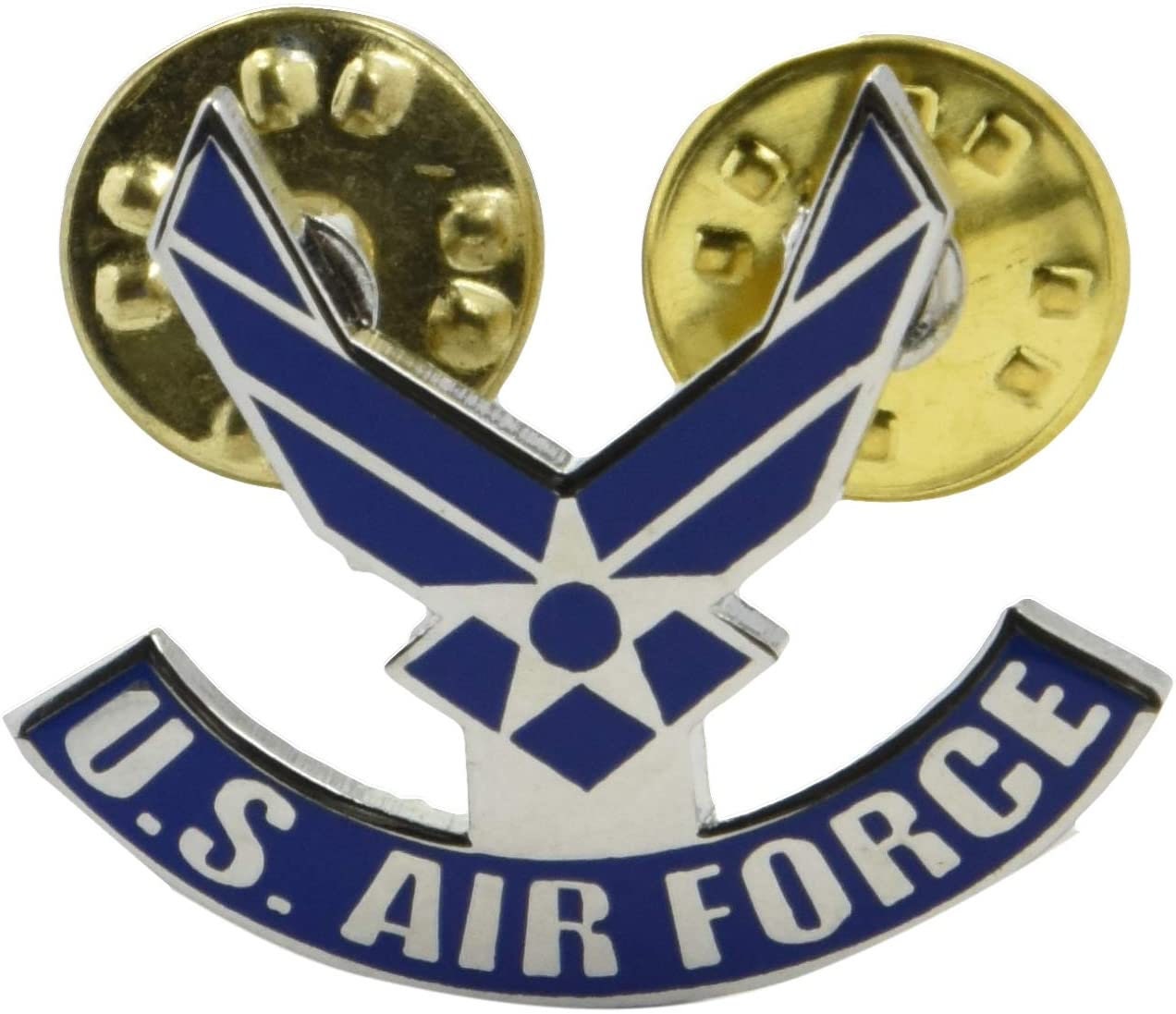 US AIR FORCE Symbol Wings Military Lapel Pin - Enamel Pin for Backpack Tie Shirt Trading Button Pinback