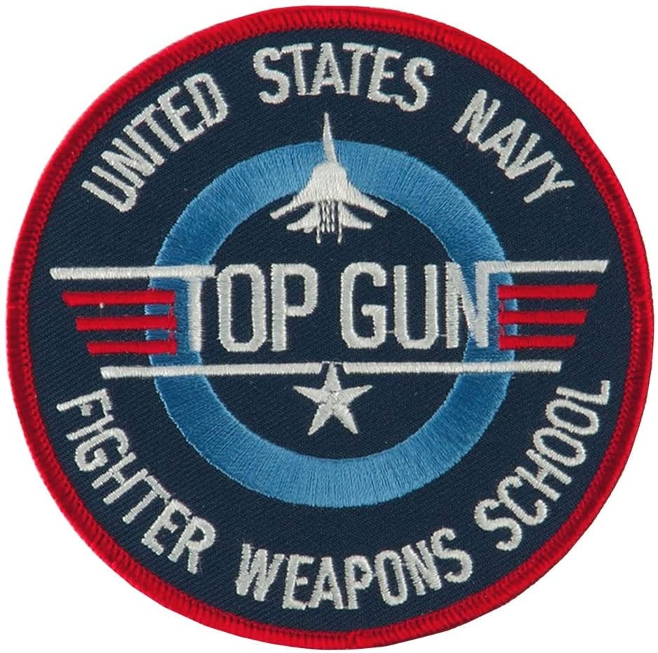 US NAVY Top Gun Fighter Weapons School Movie Embroidered Patch Applique - USN Seals United States Military