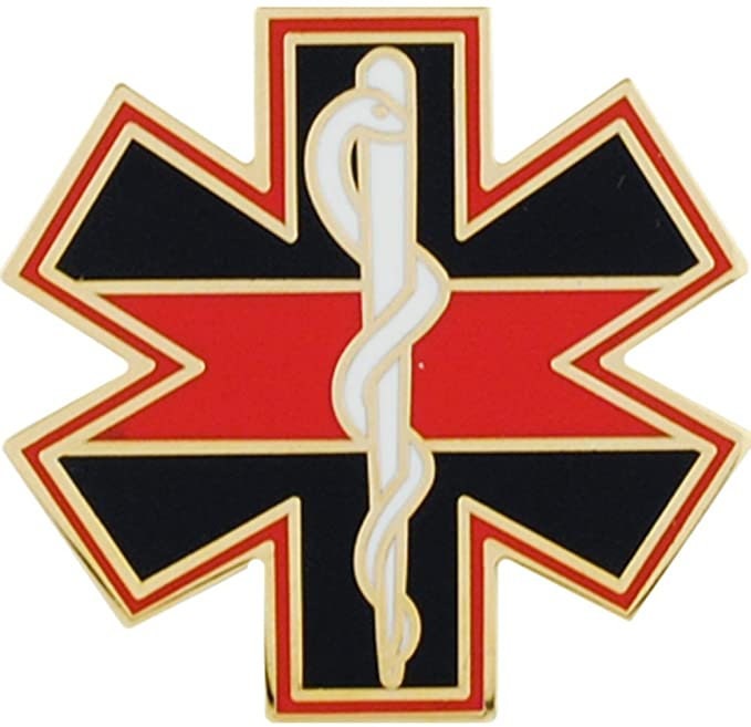 EMS First Responder Firefighter Paramedic Lapel Pin - Enamel Pin for Backpack Tie Shirt Trading Button Pinback
