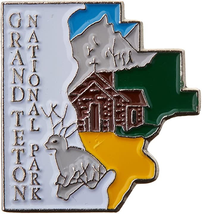 GRAND TETON National Park Lapel Pin - Enamel Pin for Backpack Tie Shirt Trading Button Pinback Craft Supply