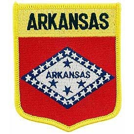 ARKANSAS State Shield Embroidered Patch Applique - USA United States of America Patch