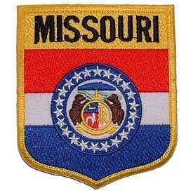 MISSOURI State Shield Embroidered Patch Applique - USA United States of America Patch
