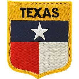 TEXAS State Shield Embroidered Patch Applique - USA United States of America Patch