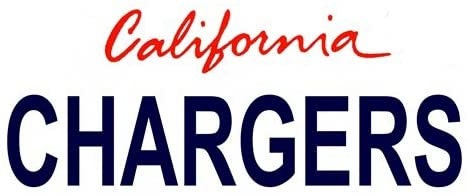 CHARGERS California State Background Metal License Plate Sign Novelty Vanity Craft Supply