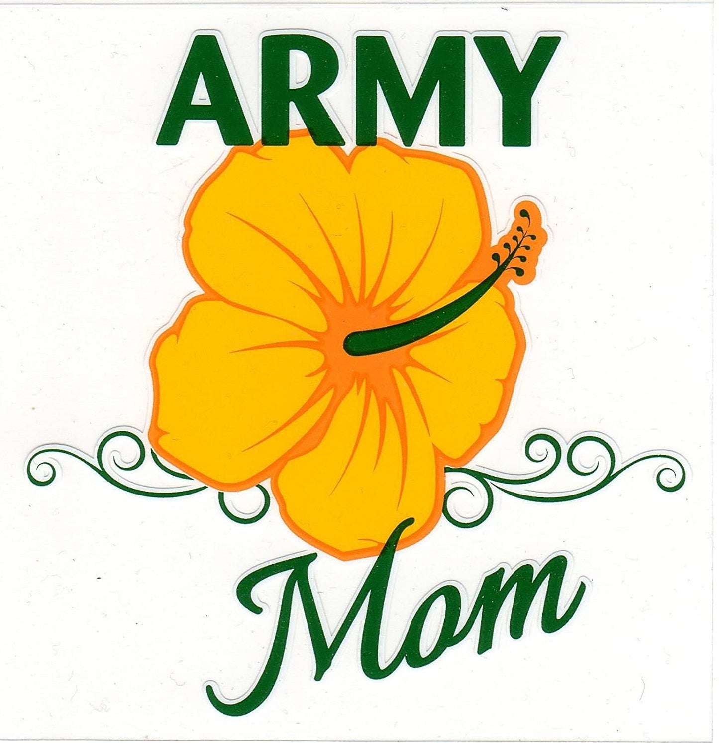 U.S. ARMY MOM Clear Decal Sticker - United States ARMY Clear Decal For Car Truck Window Vehicle Military