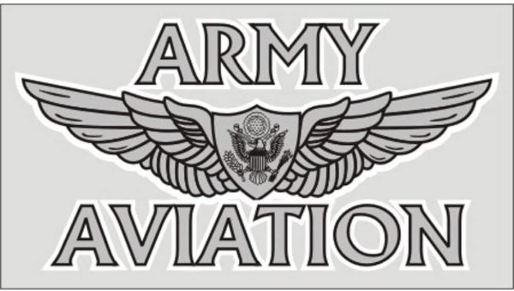 U.S. ARMY AVIATION With Aircrew Wing Clear Decal Sticker - United States Army Clear Decal For Car Truck Window Vehicle Military Craft Supply