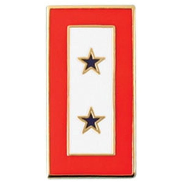 BLUE STAR SERVICE Two (2) Lapel Pin - Service Flag War Military Active Duty Enamel Pin for Backpack Tie Shirt Trading Button Pinback