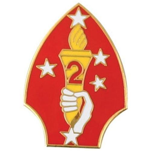 MARINE CORPS 2nd Marine Division (2nd MARDIV) Ground Combat Lapel Pin - Enamel Pin for Backpack Tie Shirt Trading Button Pinback