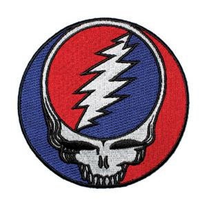 GRATEFUL DEAD Steal Your Face Logo Patch - Embroidered Rock Band Patch Applique