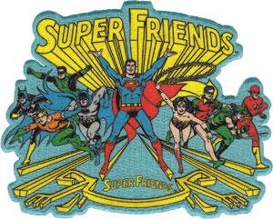 SUPER FRIENDS Embroidered Patch - DC Comics Superman Batman Wonder Woman - Embroidered Patch Applique Craft Supply
