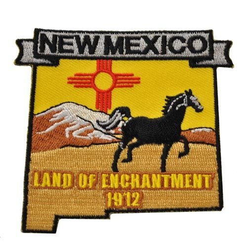 NEW MEXICO State Map Embroidered Patch Applique - USA United States of America Patch