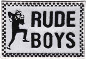 Ska Rude Boys Patch - Embroidered Patch Applique Craft Supply