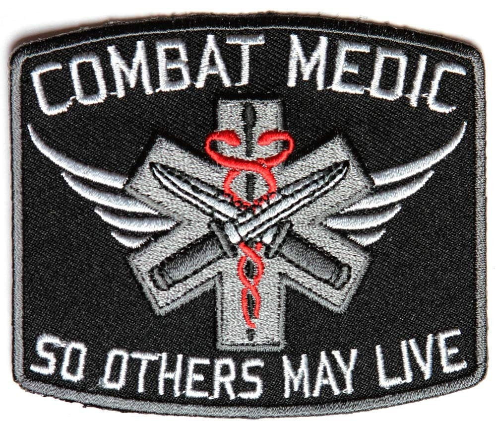 COMBAT MEDIC Patch - So Others May Live Paramedic Military Infantry Embroidered Patch Craft Supply