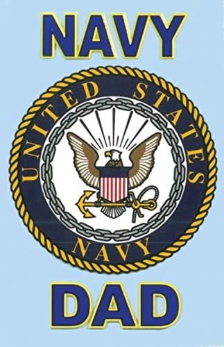 NAVY DAD Clear Decal Sticker - United States NAVY Clear Decal For Car Truck Window Vehicle Military