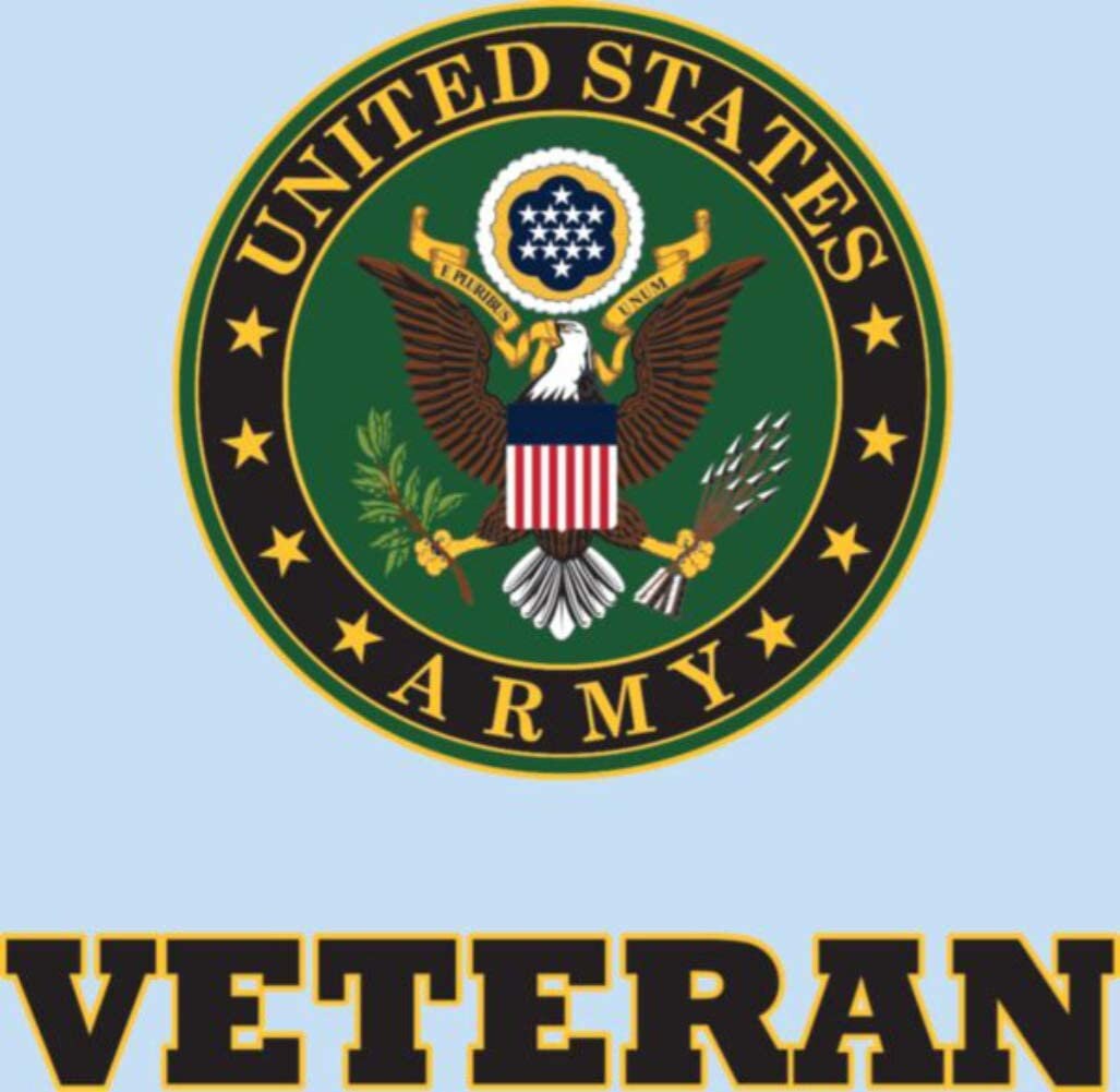 U.S. ARMY Veteran Seal Clear Decal Sticker - United States Army Clear Decal For Car Truck Window Vehicle Military