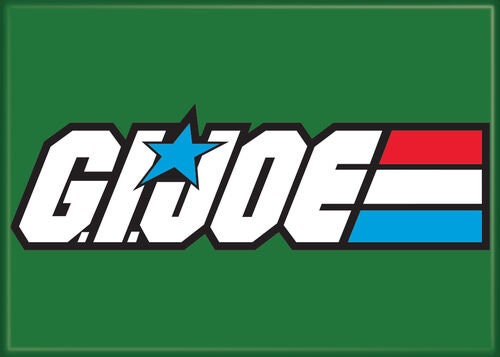 GI JOE Logo Magnet for Refrigerators and Lockers - Great American Hero! Classic 80s Cartoon TV Show Movie Cobra Commander