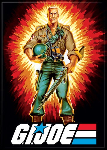 GI JOE Duke Magnet for Refrigerators and Lockers - Great American Hero! Classic 80s Cartoon TV Show Movie Cobra Commander Craft Supply