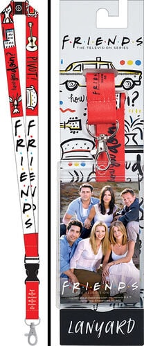 FRIENDS Reversible Lanyard with Detachable Buckle and ID Holder - TV Series Central Perk