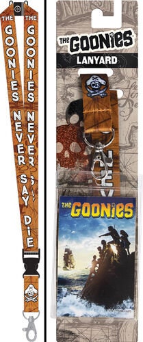GOONIES Reversible Lanyard with Detachable Buckle and ID Holder - Goonies Never Die Ending Scene Movie Classic!