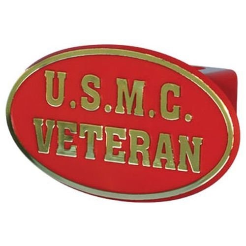 U.S.M.C VETERAN Hitch Cover - Tow Trailer Hitch Cover Plug Truck Receiver - United States Marines Veteran USMC