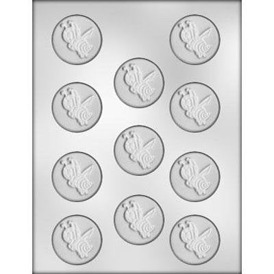 BUMBLE BEE Mint Chocolate Candy Mold -- Circle Bumblebee Honey Beehive