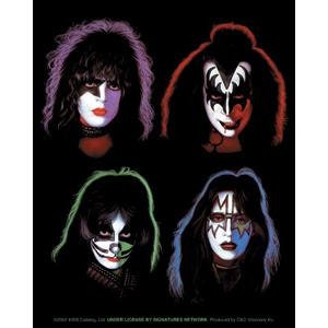 KISS 4 Heads Sticker Decal - Rock Band Logo