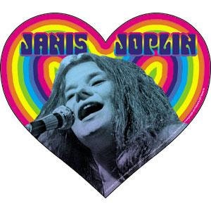 JANIS JOPLIN Heart Sticker Decal - Rock Band