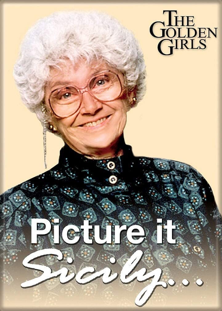 THE GOLDEN GIRLS Magnet Picture It - Sicily! for Refrigerators and Lockers Classic Tv Craft Supply