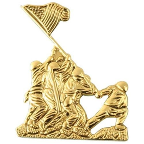 IWO JIMA World War II Lapel Pin - Pin for Backpack Tie Shirt Trading Button Pinback - United States Military Marine Corps Marines