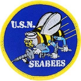 U.S. NAVY Seabees Embroidered Patch Applique - United States Navy USN Seabees Military Craft Supply