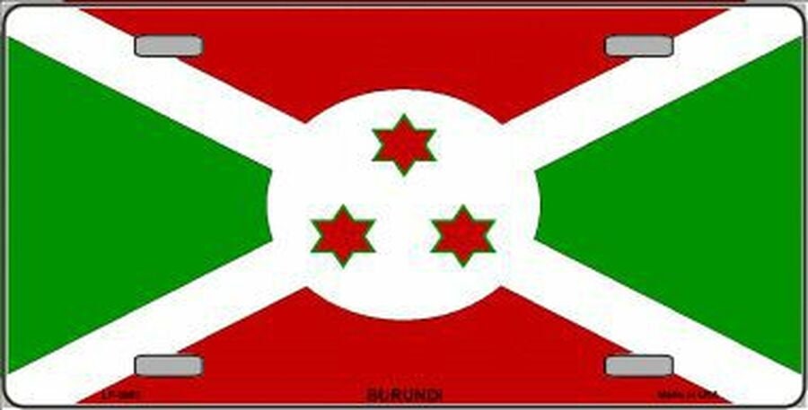 BURUNDI FLAG Metal License Plate Sign Novelty Vanity