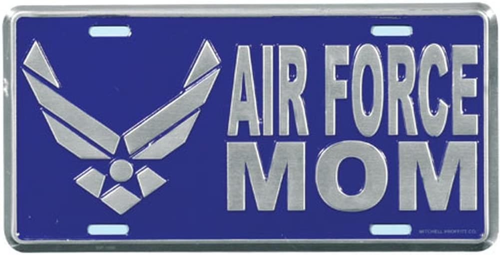 AIR FORCE MOM Metal License Plate - Military Vet Veteran - Usaf United States Air Force Veteran