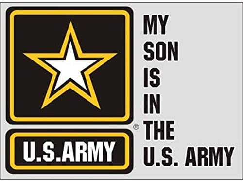 My Son Is In The U.S. ARMY Clear Decal Sticker - United States ARMY Clear Decal For Car Truck Window Vehicle Military Craft Supply
