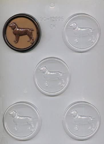 SPRINGER SPANIEL Chocolate Candy Mold -- Dogs Pet Round