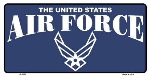 U.S. AIR FORCE Metal License Plate Sign Novelty Vanity - United States Air Force USAF