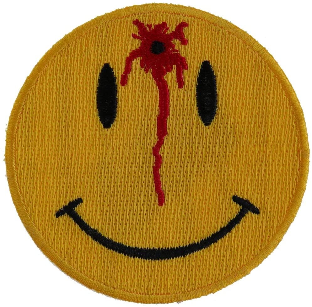 SHOT SMILEY Face Patch - Funny Embroidered Patch Appliqué Craft Supply