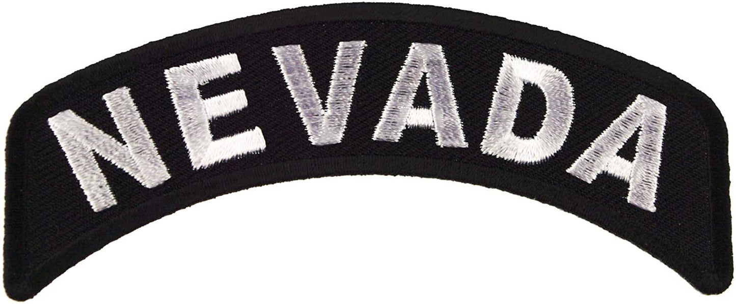 NEVADA STATE Rocker Biker Motorcycle Embroidered Patch