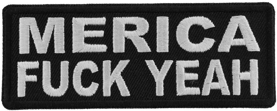 Merica Fuck Yeah Patch - Funny Embroidered Patch Appliqué
