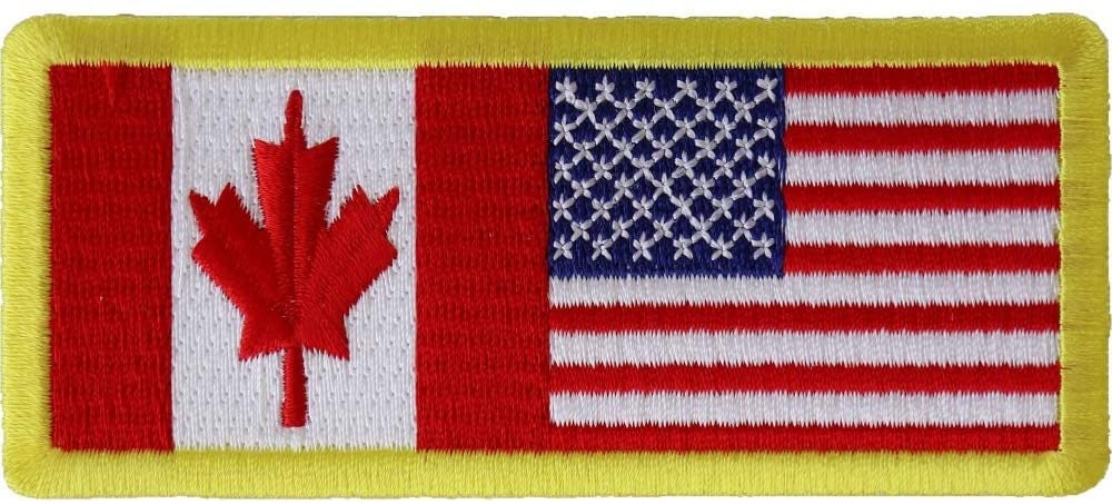 CANADA & USA Flag Patch - Country United States Embroidered Patch Appliqué