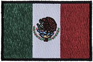Subdued Mexico Flag Patch - Mexican Flag Embroidered Patch Appliqué