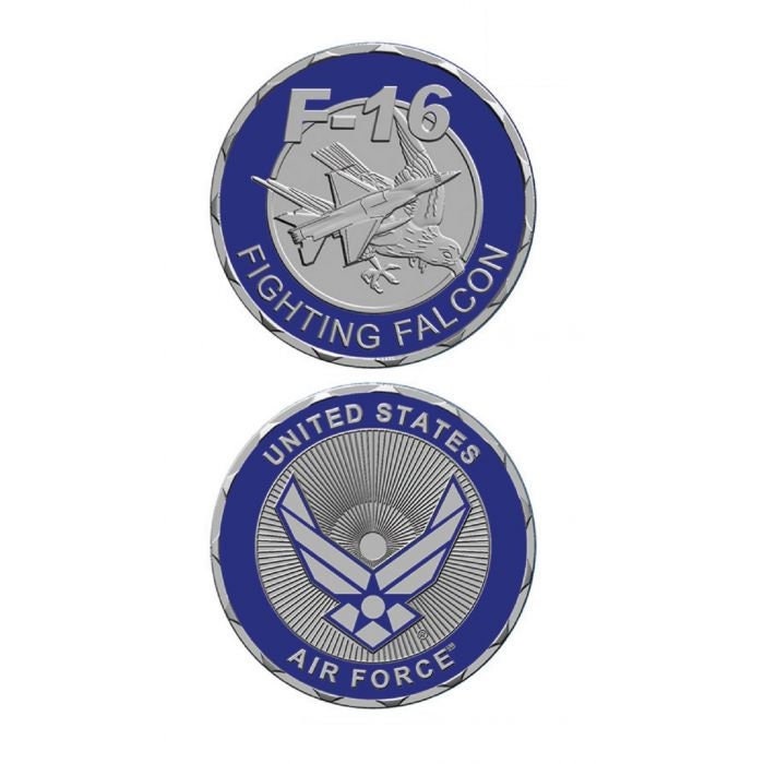 Air Force F-15E Strike Eagle Challenge Coin - USAF Air Force United States Military Good Luck Double Sided Collectible Challenge Coin