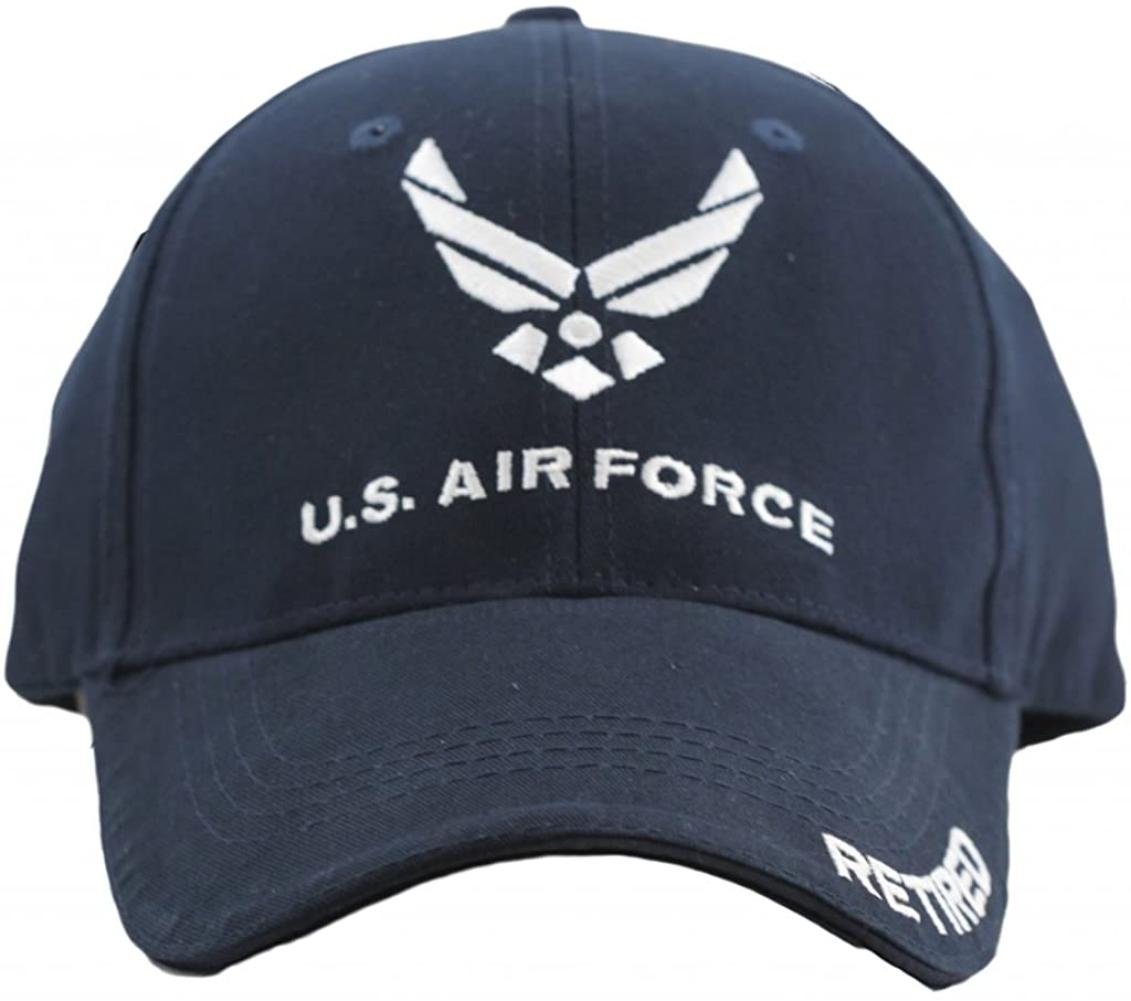 Air Force Retired Embroidered Cap Hat - United States Military USAF Navy Blue Craft Supply
