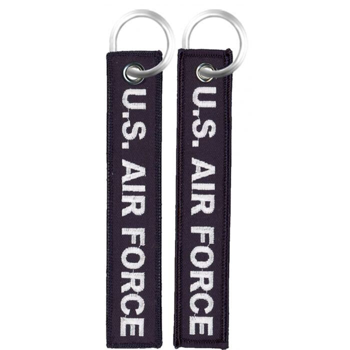 U.S. Air Force Keychain - United States Air Force Embroidered Key Ring Keyfob USAF