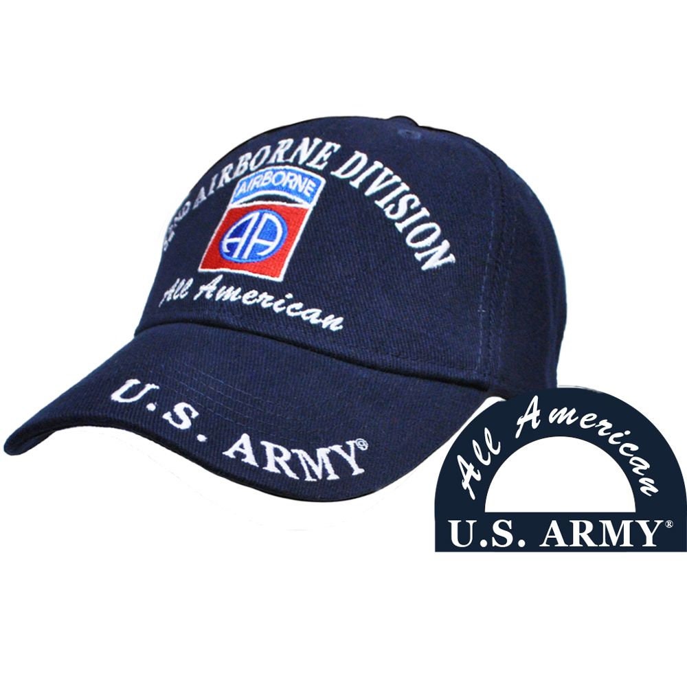 Army 82nd Airborne Division Embroidered Cap Hat - United States Army All American Craft Supply