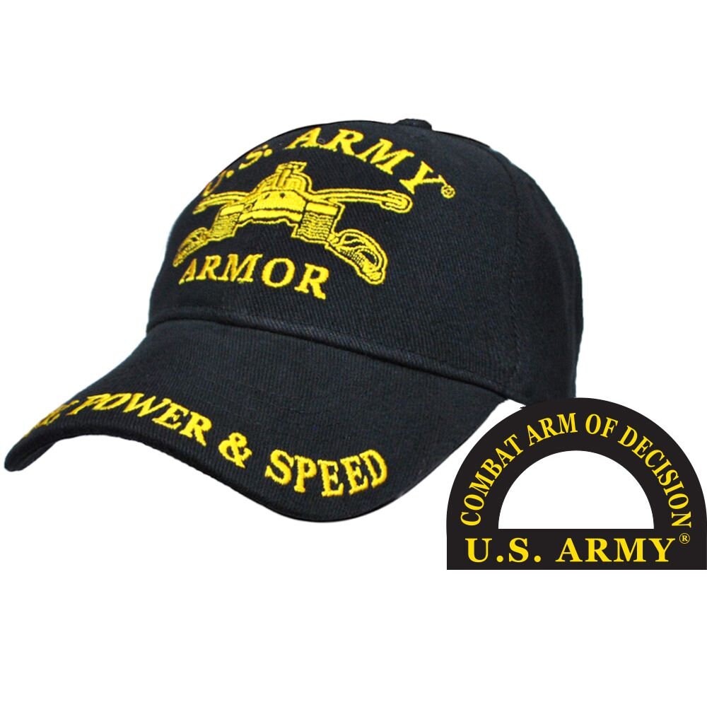 Army Armor Embroidered Cap Hat - United States Army Armor Combat Arm Of Decision
